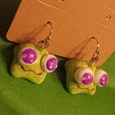 Silly Frog Earrings